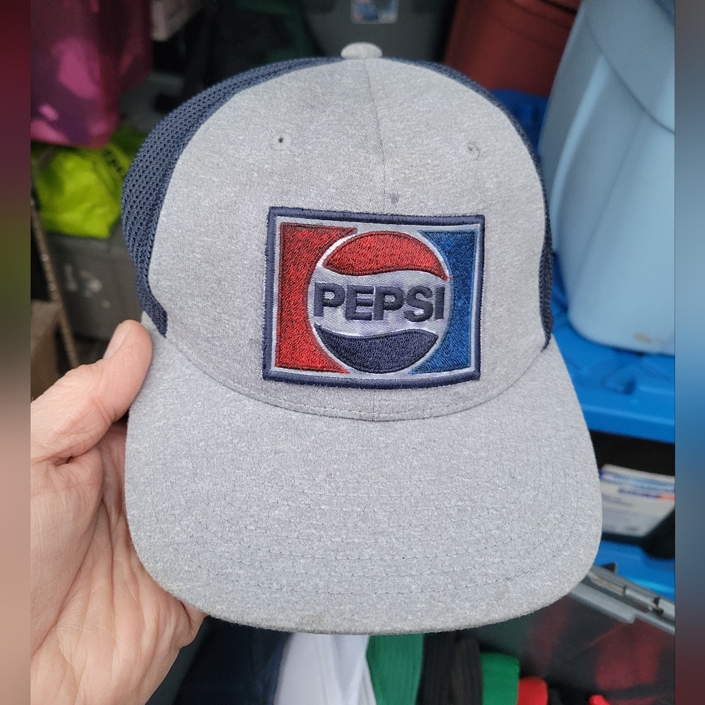 Flexfit Pepsi Hat Grey Blue OSFA